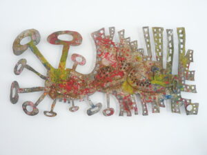 Métal ajouré multicolore